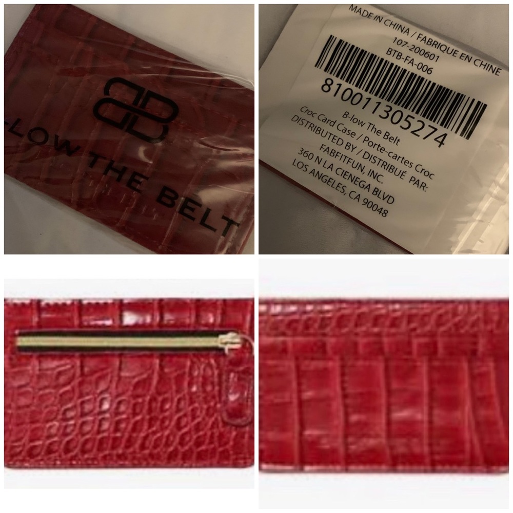 B-Low The Belt Croc Card Case